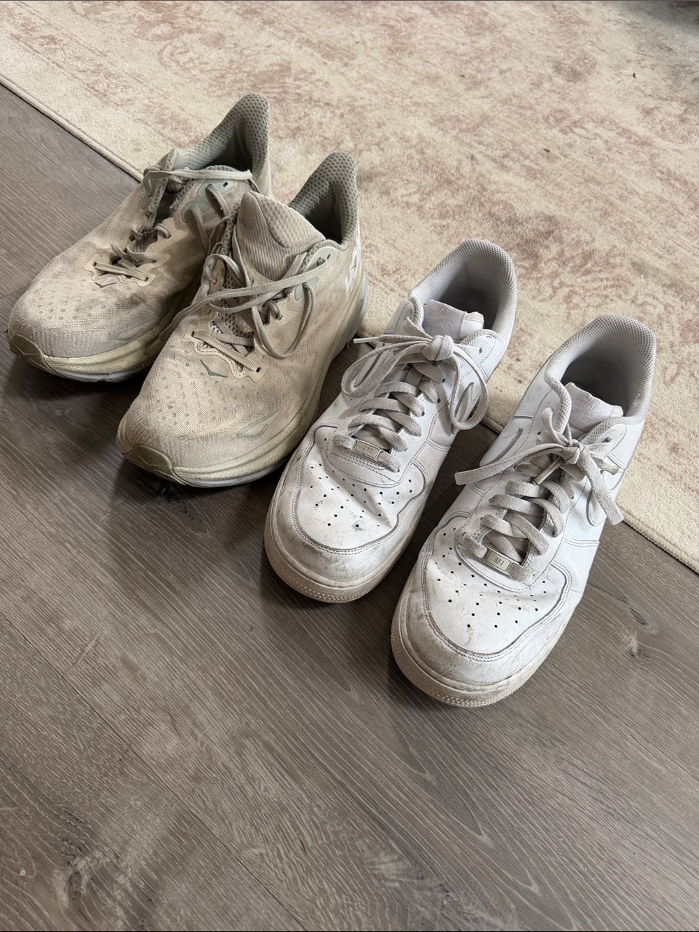 Hoka Men's Running Sneakers and Nike Air Force’s